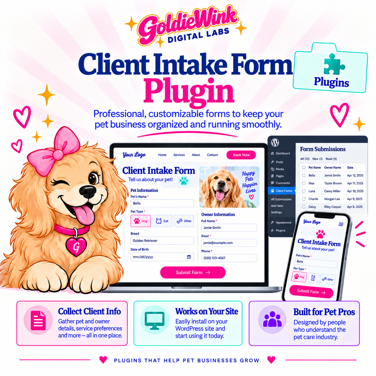 Client Intake Form Plugin