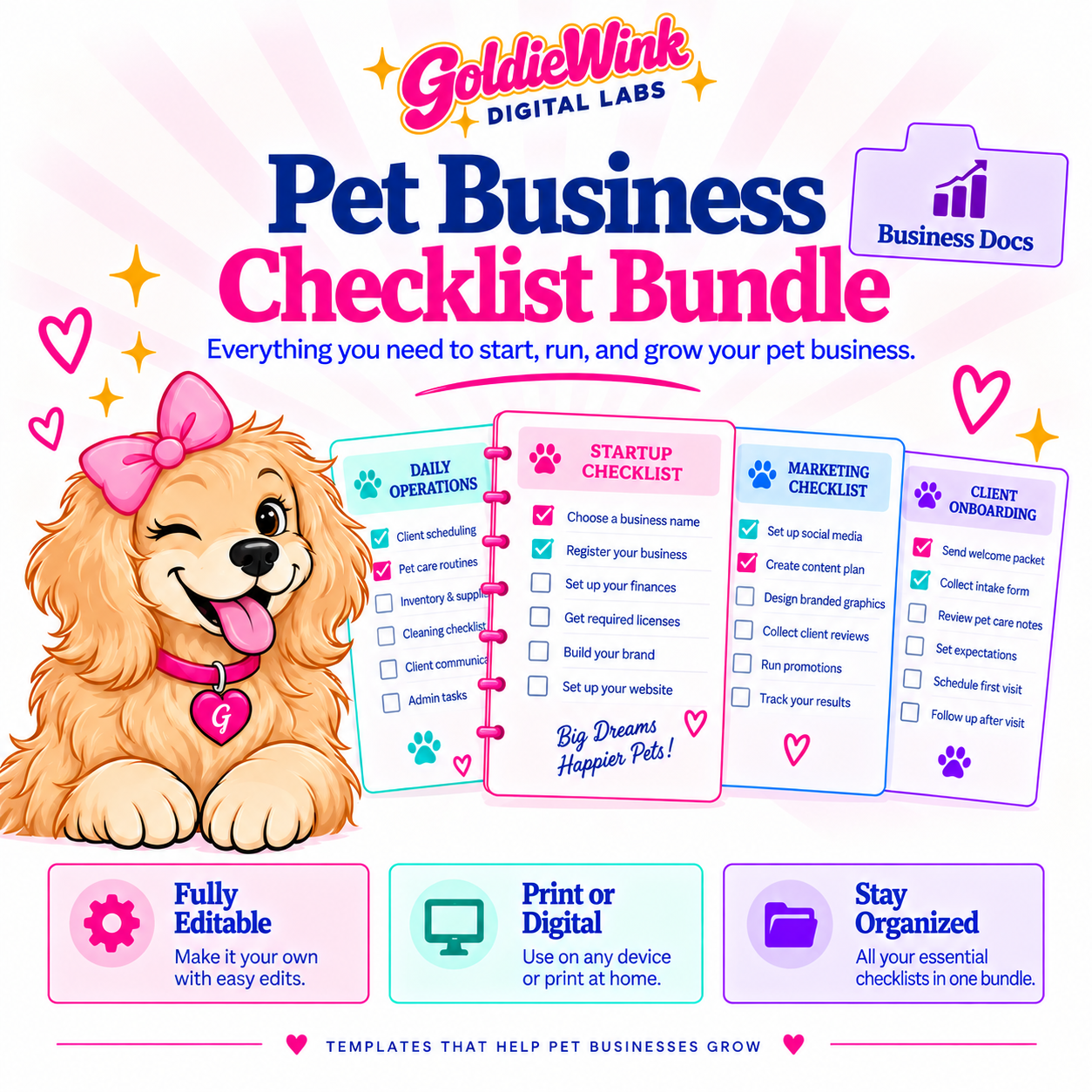 Pet Business Checklist Bundle