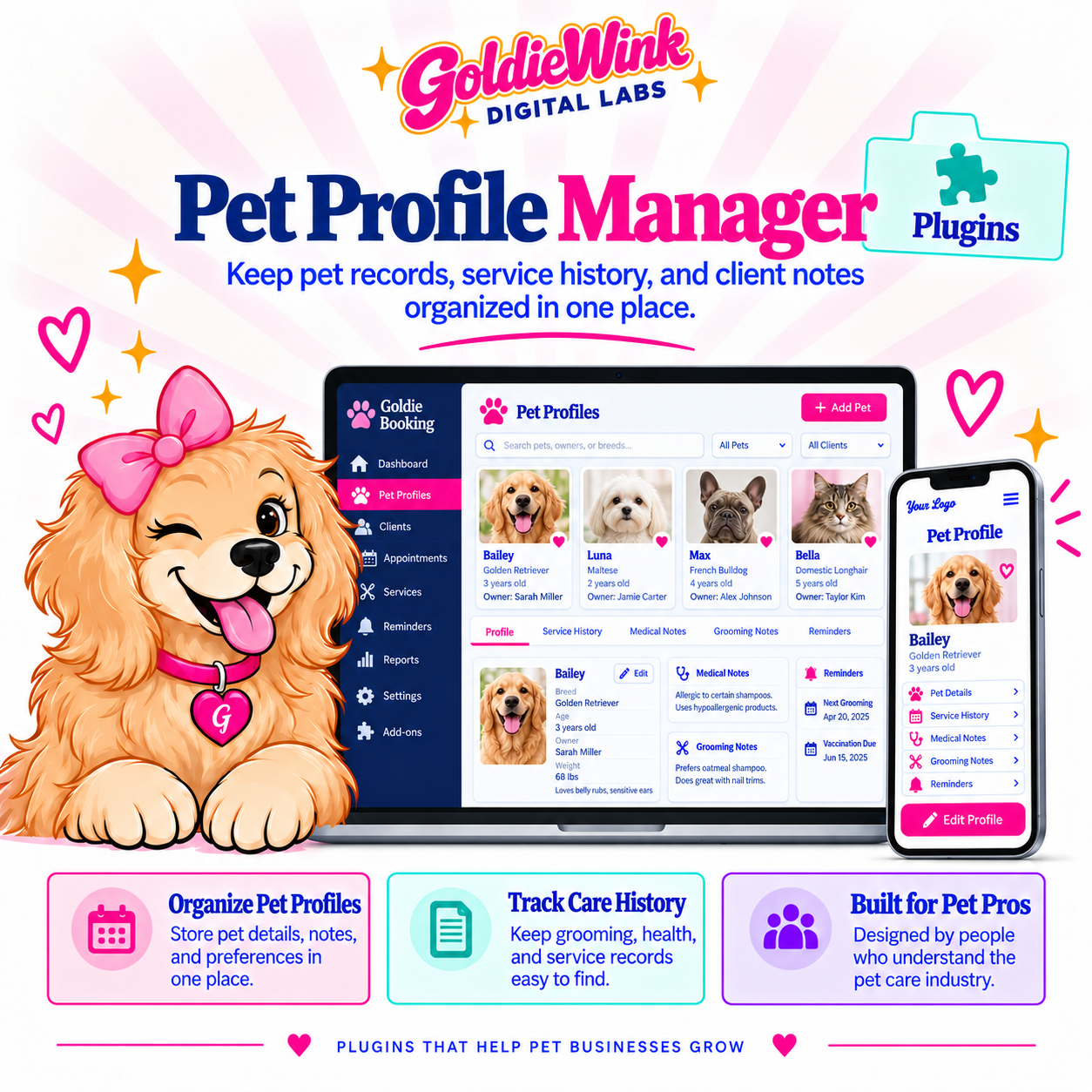 Pet Profile Manager Plugin