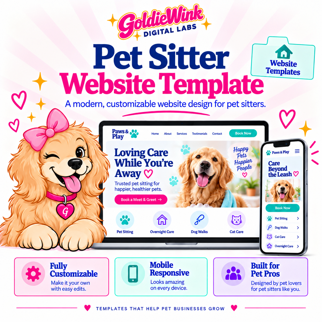 Pet Sitter Website Template